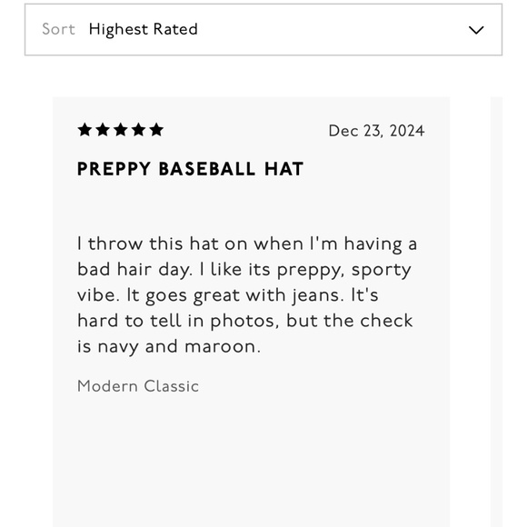 NWOT Madewell Houndstooth Baseball Hat - Picture 5 of 6